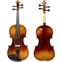 Hot Wholesale Astonvilla Violon AV-207 Prix bon marché Accessoires de corps en tilleul faits à la main 4/4 Matériau en bois massif Violon avec étui