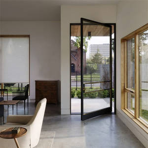 DAIYA-puerta de roble de doble acristalado, puerta de cocina con plancha de roble de ingeniería en línea - Product Image 2