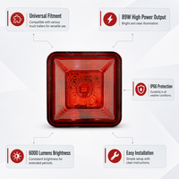 Feu arrière LED haute qualité pour camion, grande luminosité, universel, feu latéral arrière, feu stop et clignotant