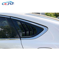 Kits de carrosserie de voiture aspect carbone ABS noir brillant, aérations latérales arrière pour Ford Mondeo Fusion Ambiente MK 5 MD 2014-2021