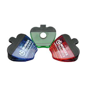Apple Shaped Magnetic Binder Clips Plastic Fluorescent Green Red Blue For School Stationery - Product Image 1