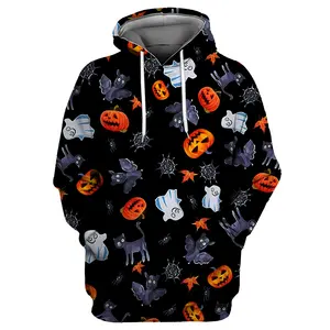 Halloween 3d Print Custom Cool Hoodies Voor Heren Pullover Hoodie