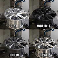 Jantes en alliage d'aluminium A356.2 forgées sur mesure par CNC, 18-22 pouces, haute précision