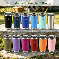 Gobelet de voyage isotherme à double paroi en acier inoxydable 20oz 30oz avec couvercle