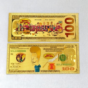 Billet de banque en feuille d'or <span class=keywords><strong>Beavis</strong></span> and Butt-Head, objet de collection, cadeau pour les fans - Product Image 5