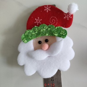 Cabeza de Ciervo de Fieltro con Relleno de Algodón, Hecha a Mano, para Decoración de Árbol de Navidad, Accesorio de Terciopelo - Product Image 2
