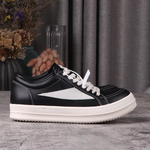 Zapatos Planos de Cuero Genuino Ricks de Diseño de Lujo, con Cordones, Cómodos, de Caña Baja, para Hombre y Mujer, Zapatos Casuales para Caminar Owens - Product Image 4