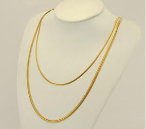 Оптовая продажа: Золотая цепочка на ключицу для мужчин и женщин, дизайн с позолотой 18 карат - Product Image 3