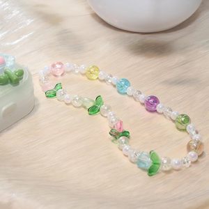 Nouvelle Chaîne de Téléphone Bohème de Créateur, Tendance, avec Perles Acryliques à Motifs, pour Filles et Femmes - Product Image 4