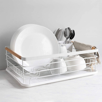 Plaque de rangement de cuisine à faible quantité minimale de commande organisateur égouttoir à vaisselle en acier inoxydable étendoir à vaisselle grande capacité