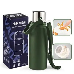 Supplier Price 1500ml Custom Logo Eco Friendly Double Wall Vacuum Sealed Stainless Steel Insulated Water Bottle