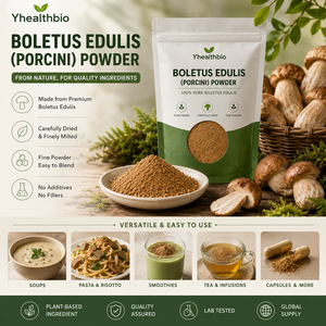 <span class=keywords><strong>Poudre</strong></span> <span class=keywords><strong>de</strong></span> champignons Porcini <span class=keywords><strong>de</strong></span> qualité supérieure, saveur authentique et terreuse, ingrédient écoresponsable pour assaisonnements et formules bien-être - Product Image 3