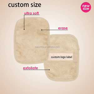 Paño Desmaquillante Facial de Microfibra con Logotipo Personalizado, Sin Aceite, Reutilizable, Lavable, Cuadrado, Esponja para Remover Maquillaje de Ojos - Product Image 2