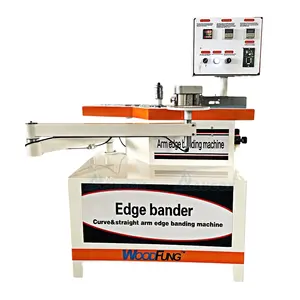 Folding arm curve edge banding machine used manual pvc