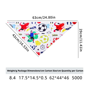 热门主题足球宠物三角围巾宠物围巾宠物配件 - Product Image 6