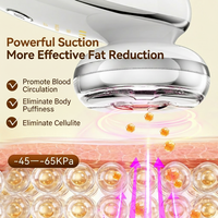 OEM ODM Appareil de massage pour drainage lymphatique, outil de remodelage facial, outil de ventouses faciales, outil de raffermissement cutané à lumière rouge pour la réduction du double menton
