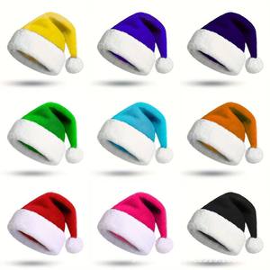 Topi Natal hewan mewah Logo kustom promosi hadiah promosi emas keperakan mewah lembut anak dewasa tebal - Product Image 6