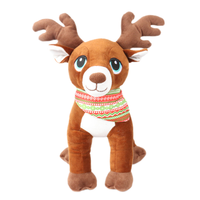 Cadeau de Noël personnalisé en usine jouets en peluche poupée wapiti affichage enfants cadeau de Noël jouets pour enfants