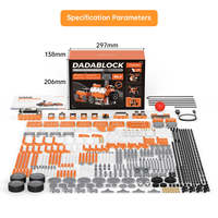Kit de Sensor Programable Hiwonder DaDablock, Bloques de Construcción Gráficos Basados en ESP32 para Coche Robótico, Kit de Aprendizaje STEM