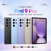 Nueva Tablet Pad9Pro con Pantalla de 11 Pulgadas, Desbloqueo por Reconocimiento Facial, 16 GB + 1 TB de Memoria, Versión Global, Doble SIM, Tablet PC 5G