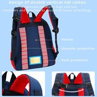 Sac à dos pour enfants en microfibre synthétique imperméable, motif dinosaure de dessin animé, pour garçons et filles, préscolaire