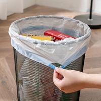 Sac poubelle blanc à cordon pour la maison, sac en plastique épais à poignée pour la cuisine, sac poubelle grand format esthétique pour dortoir
