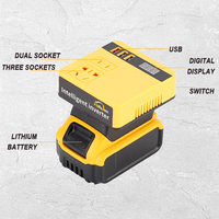Outils électriques industriels 20V, batterie au lithium rechargeable, convertisseur d'onduleur vers AC220V, fonctionnement portable en extérieur, convertisseur DC-AV