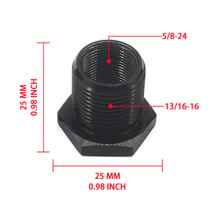 Raccord de filtre hexagonal en aluminium usiné CNC 5/8-24 à 13/16-16, raccord de remplacement automobile JXSS011F - Product Image 1
