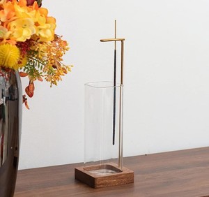 Porta incenso per bastoni quadrato Base in legno a testa in giù bruciatore di incenso con vetro cacciatore di cenere per la decorazione per la <span class=keywords><strong>casa</strong></span> Yoga Spa <span class=keywords><strong>mediazione</strong></span> - Product Image 3