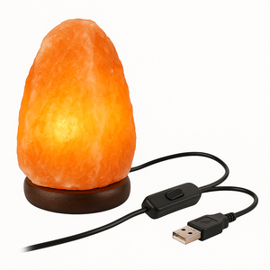 Lámpara de Sal del Himalaya Genuina de 5 kg, Piedra Natural, Ionizador Purificador de Aire para Decoración Moderna del Hogar, CE - Product Image 2