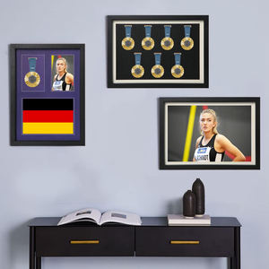 Cadres d'affichage de médailles Cadre de boîte d'<span class=keywords><strong>ombre</strong></span> pour rangement de médailles Vitrine Vitrine Vitrine de montre Vitrine - Product Image 5