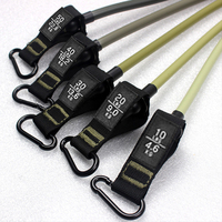 Bandas de Resistencia para Ejercicio en Casa con Anclaje para Puerta, Correas para Tobillos, Equipo de Gimnasio, Yoga, 5 Bandas de Tubo para Entrenamiento, Set de Bandas de Resistencia para Fitness
