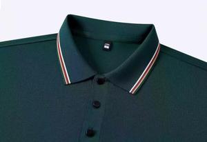 Leichtes Atmungsaktives Polyester-Poloshirt mit Buntem Streifendesign und Kragen, in 8 Farben Erhältlich für Männer und Frauen - Product Image 5