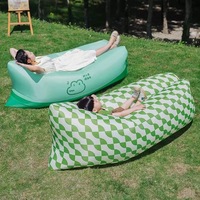 Canapé gonflable portable d'extérieur, chaise longue gonflable, lit d'air pour le camping, les festivals de musique et les voyages