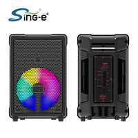 Haut-parleur Karaoké Portable Rechargeable ZQS802 avec Bluetooth, Basses Puissantes, Multifonctionnel et Éclairage LED RGB pour l'Extérieur (Direct Usine)