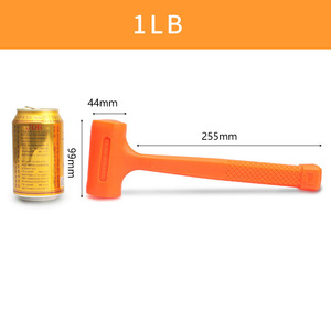 0.5-4LB Dead Blow Maillet Orange Doux Silencieux <span class=keywords><strong>En</strong></span> <span class=keywords><strong>Caoutchouc</strong></span> Unicast <span class=keywords><strong>Marteau</strong></span> Installer <span class=keywords><strong>Marteau</strong></span> Multifonctionnel Plancher De Bois Pas D'élasticité - Product Image 5