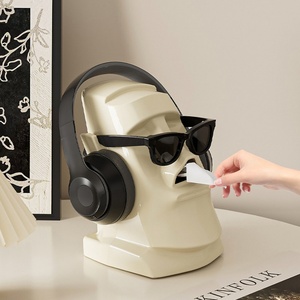 Modern Eco-friendly Plastic <b>Tissue</b> <b>Paper</b> Box Multi-functional Home Decoration Item Glasses Head-mounted - Product Image 3