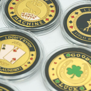 Jetons de <span class=keywords><strong>poker</strong></span> gravés double face avec logo en métal personnalisé de haute qualité pour le jeu de <span class=keywords><strong>poker</strong></span> de casino - Product Image 5