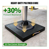 Plaques de stabilisation en HDPE haute résistance - Capacité de 50 tonnes - Tapis stabilisateurs - Surface antidérapante - Poignées de transport pour grues et gréements