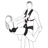 BDSM Double Shouldered Bondage Swing Stand Sex Love Fetish Sex Furniture for Couples Women Men SM Game Slave Love Swing Belt