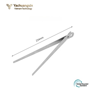 Pure titanium clip chopsticks, outdoor camping, camping, barbecue clip, foldable <b>bread</b>, thick baking clip, food clip - Product Image 6