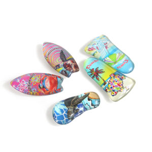 Imanes Personalizados para Refrigerador de Vidrio con Logotipo Personalizado, Forma Ecológica y Duradera, Regalos de Viaje con Temática de Playa para Tiendas de Playa de California - Product Image 1