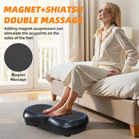Plateforme vibrante de fitness à domicile en acier inoxydable avec écran LCD, télécommande, résistance réglable et tubes ABS, vitesse maximale 99