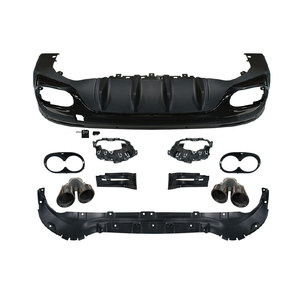 Kit de diffuseur arrière de voiture de style <span class=keywords><strong>AMG45</strong></span> en matériau PP, embout d'échappement pour Benz GLB Class GLB200 GLB180 GLB250 2020-2022, kit de carrosserie - Product Image 1