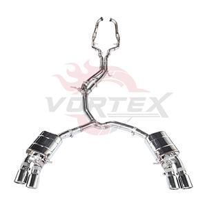 ท่อไอเสียแบบ Catback ยี่ห้อ Vortex Mandrel Bent Stainless Valvetronic พร้อมวาล์วไฟฟ้า สำหรับ Audi S4 S5 B8 3.0T รุ่น Racing Sport Tuning Mod - Product Image 1