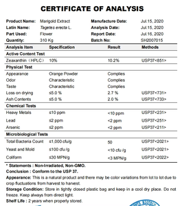 Экстракт цветка из древесного дерева для защиты глаз, лютеиновый порошок, чистый лютеин - Product Image 2