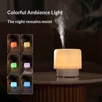 Nouveau diffuseur d'aromathérapie de bureau, modèle à brancher, éclairage d'ambiance minimaliste à sept couleurs, ultrasonique rotatif