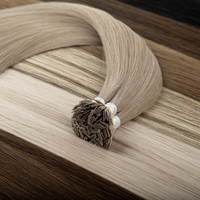 Extensiones de Cabello Humano Ruso 100% Remy con Punta de Queratina Nano, Doble Trama, Teñidas, Lisas, al por Mayor