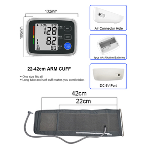 Y tế kỹ thuật số huyết áp và <span class=keywords><strong>Heart</strong></span> <span class=keywords><strong>Rate</strong></span> <span class=keywords><strong>Monitor</strong></span> LCD màn hình lớn tensiometers kỹ thuật số trên cánh tay Huyết Áp Màn hình - Product Image 5