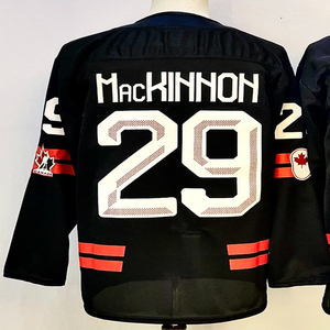 Maillots de hockey cousus pour hommes 97 Connor McDavid 8 Cale Makar 29 Nathan MacKinnon 87 Sidney Crosby 17 Macklin Celebrini 16Marner - Product Image 4